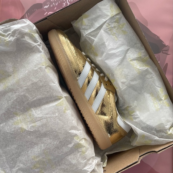 Adidas Women's Gold Samba Sneakers - Picture 3 of 6